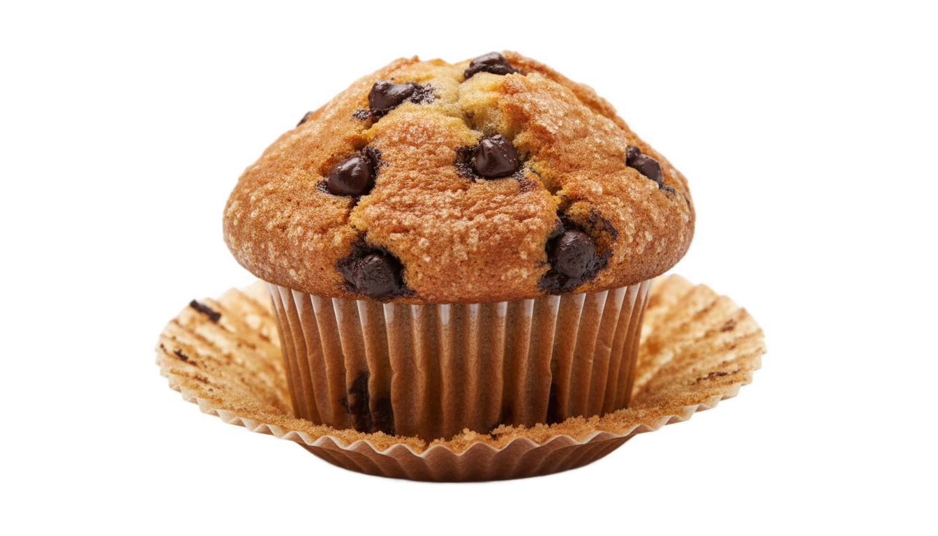 chocolate chip muffin png PNG transparent background