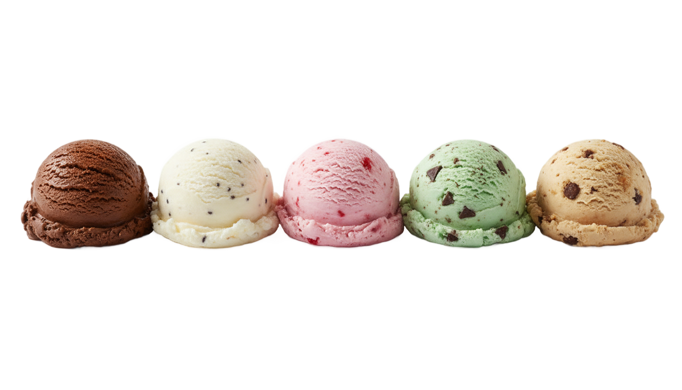 ice cream flavors png PNG transparent background