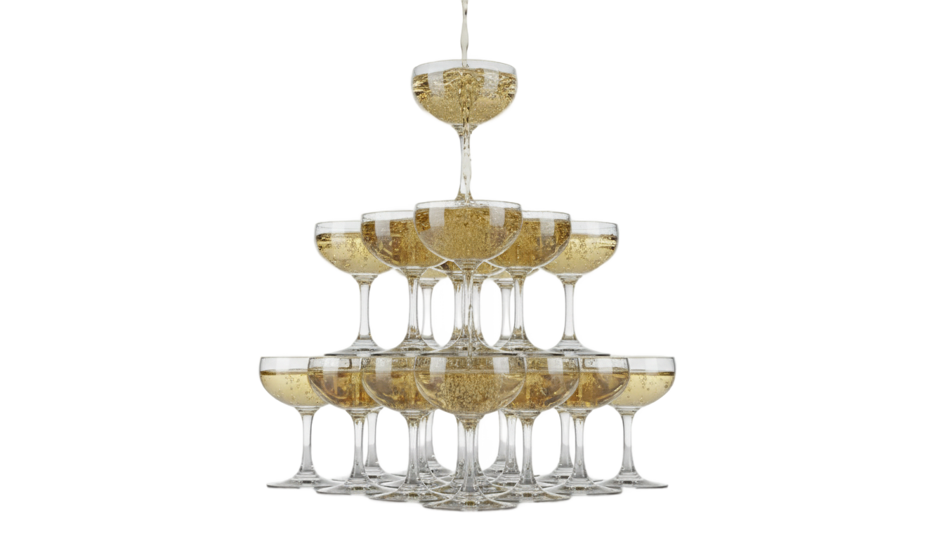 cocktail tower png PNG transparent background