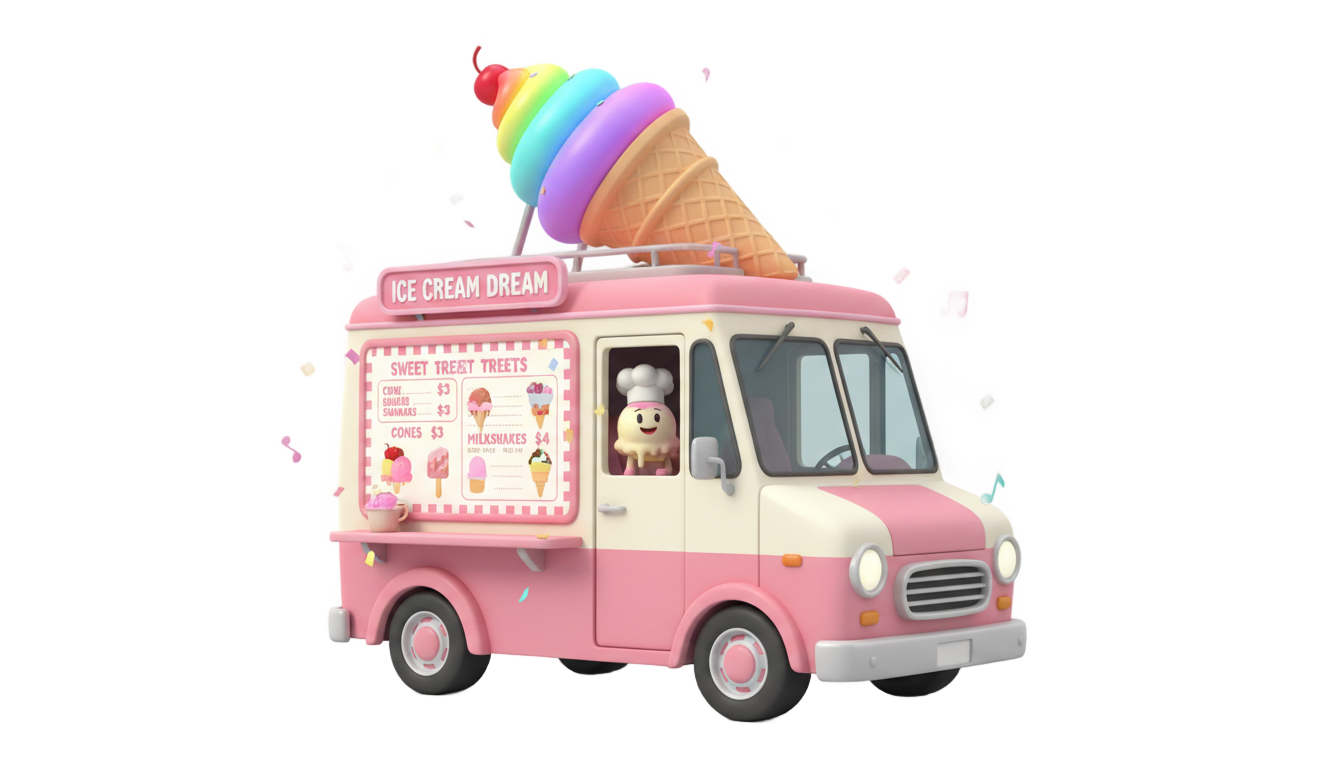 ice cream truck clipart png PNG transparent background