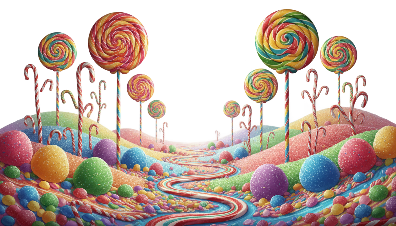 candy land png PNG transparent background