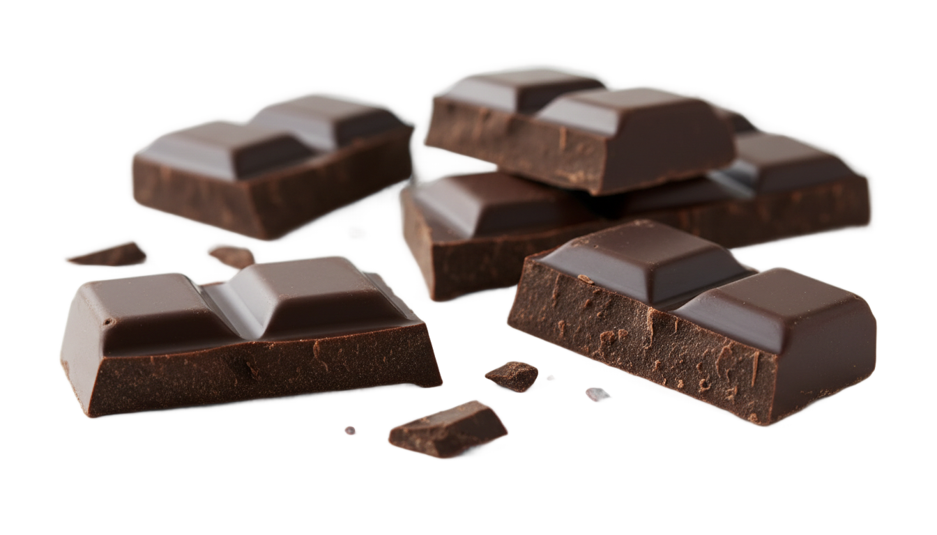 trozos de chocolate png PNG transparent background