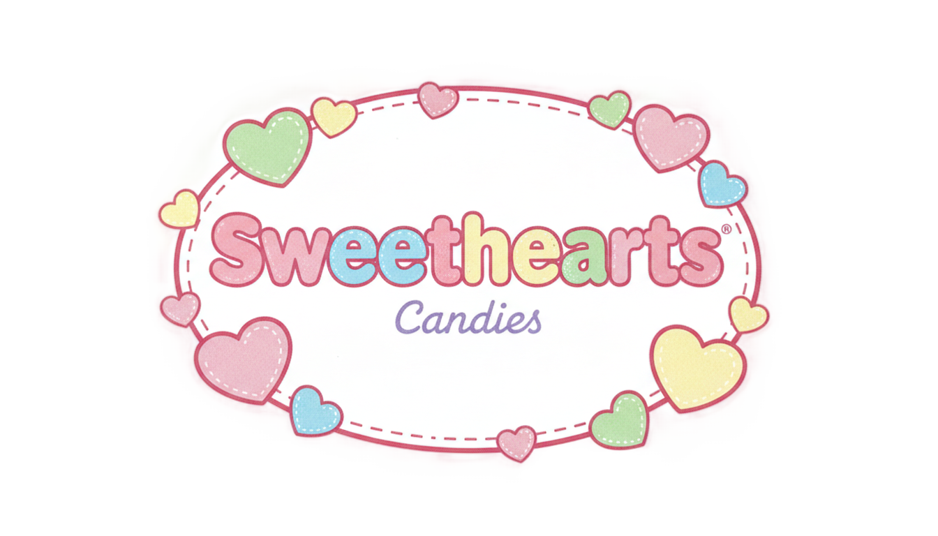 sweethearts candy logo png PNG transparent background