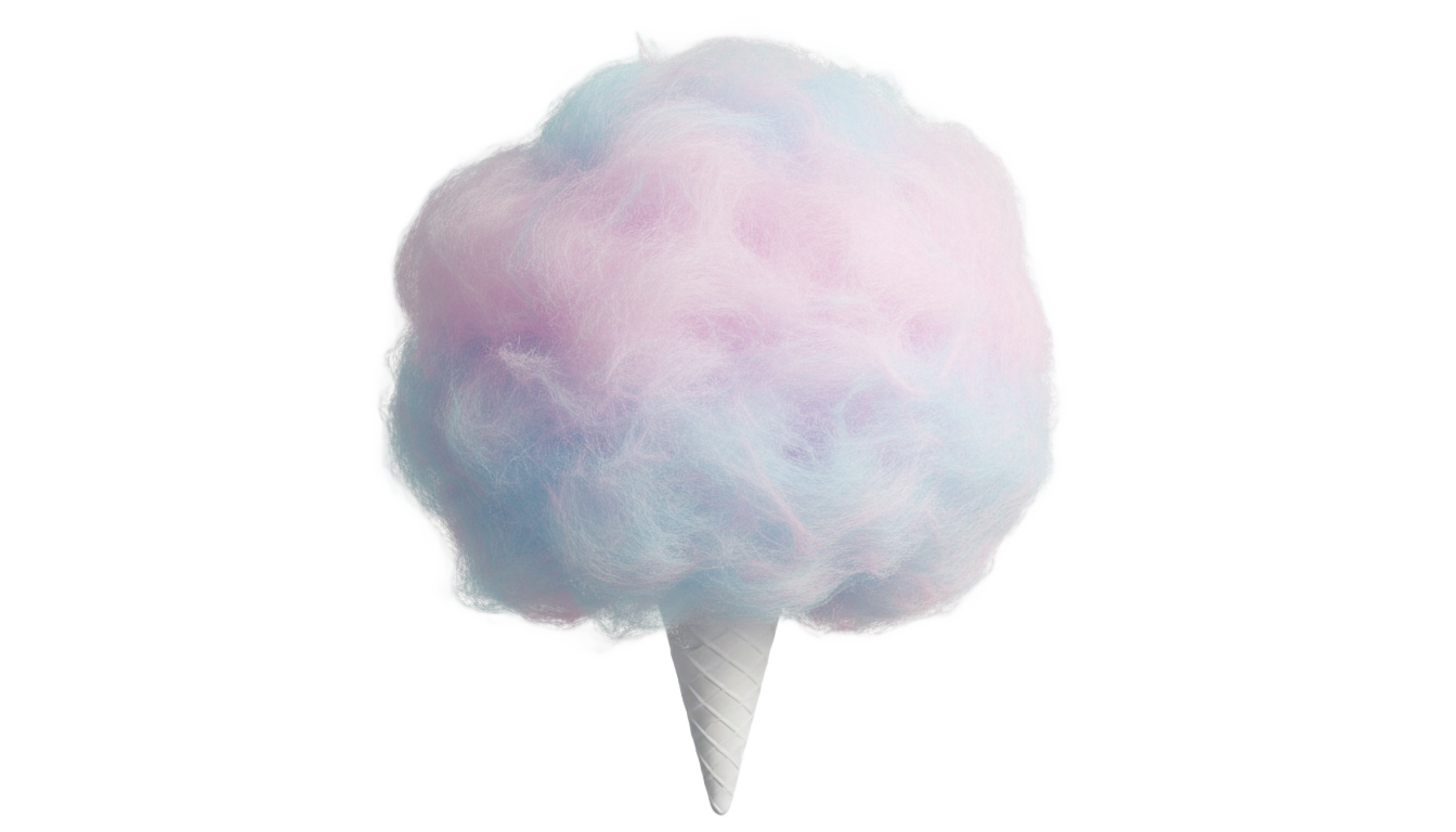 cotton candy logo png PNG transparent background