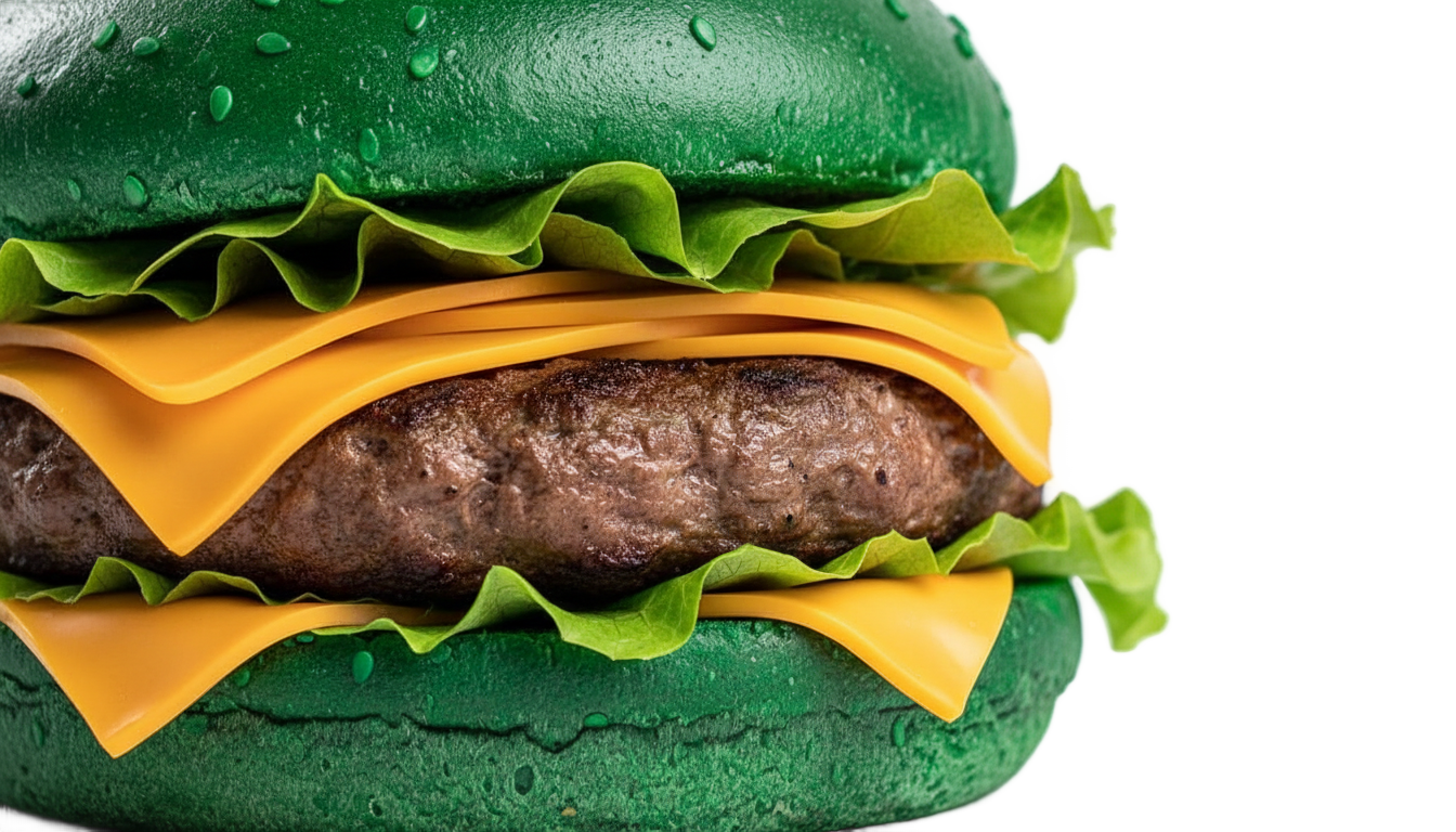 green burger png PNG transparent background