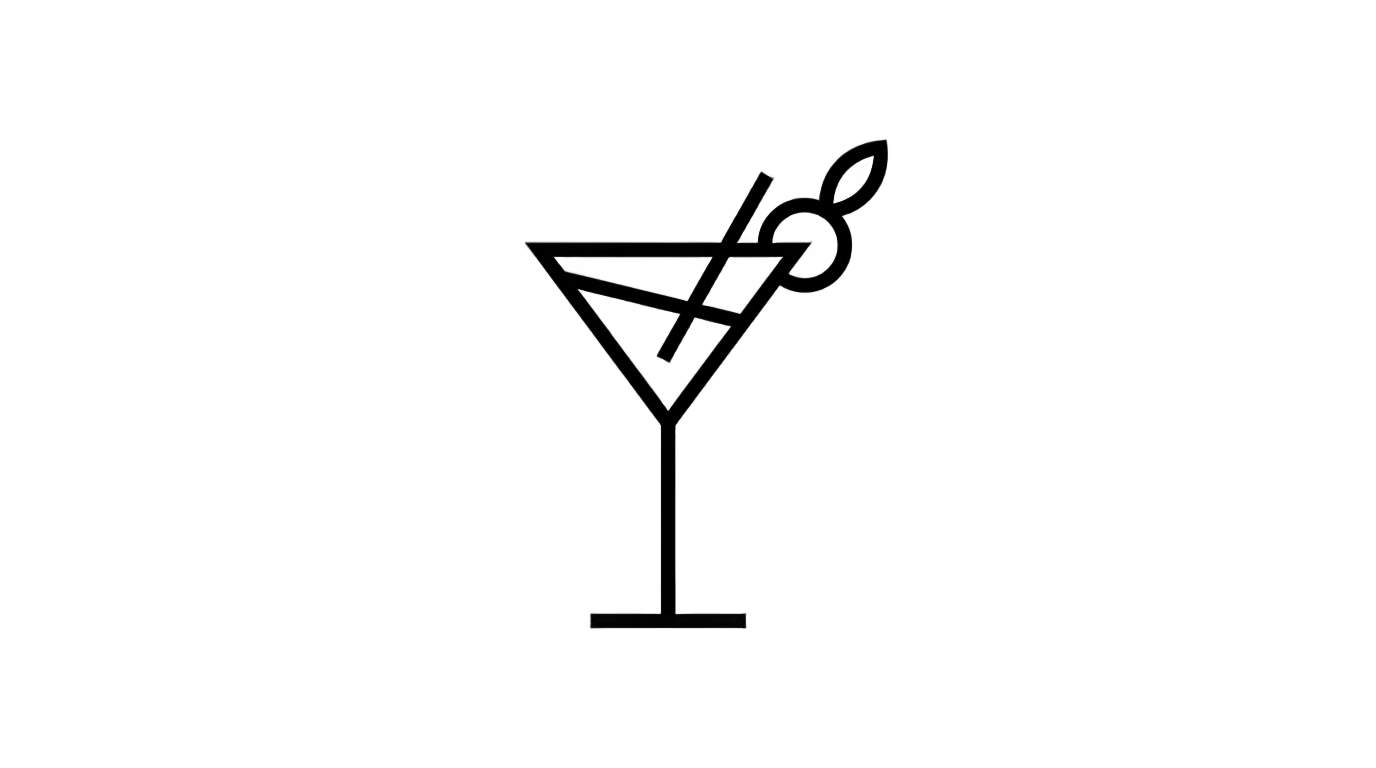 cocktail glass logo png PNG transparent background
