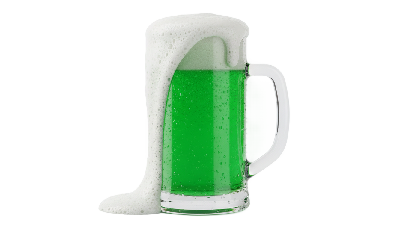 green beer png PNG transparent background