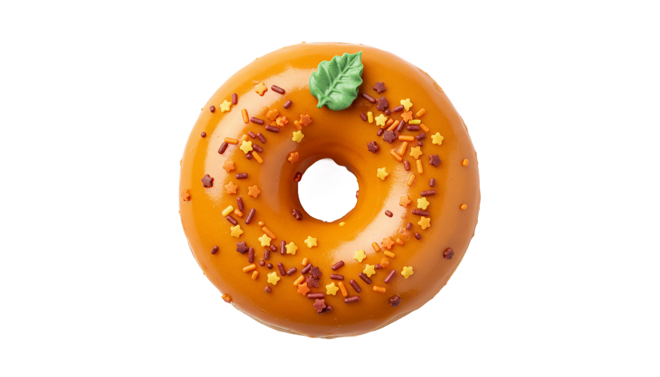 pumpkin donut png PNG transparent background