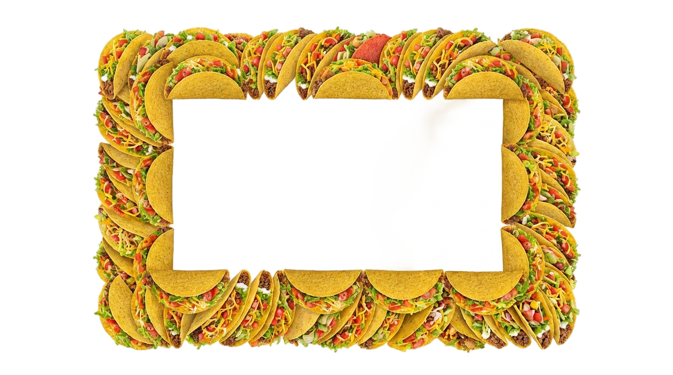 taco border png PNG transparent background