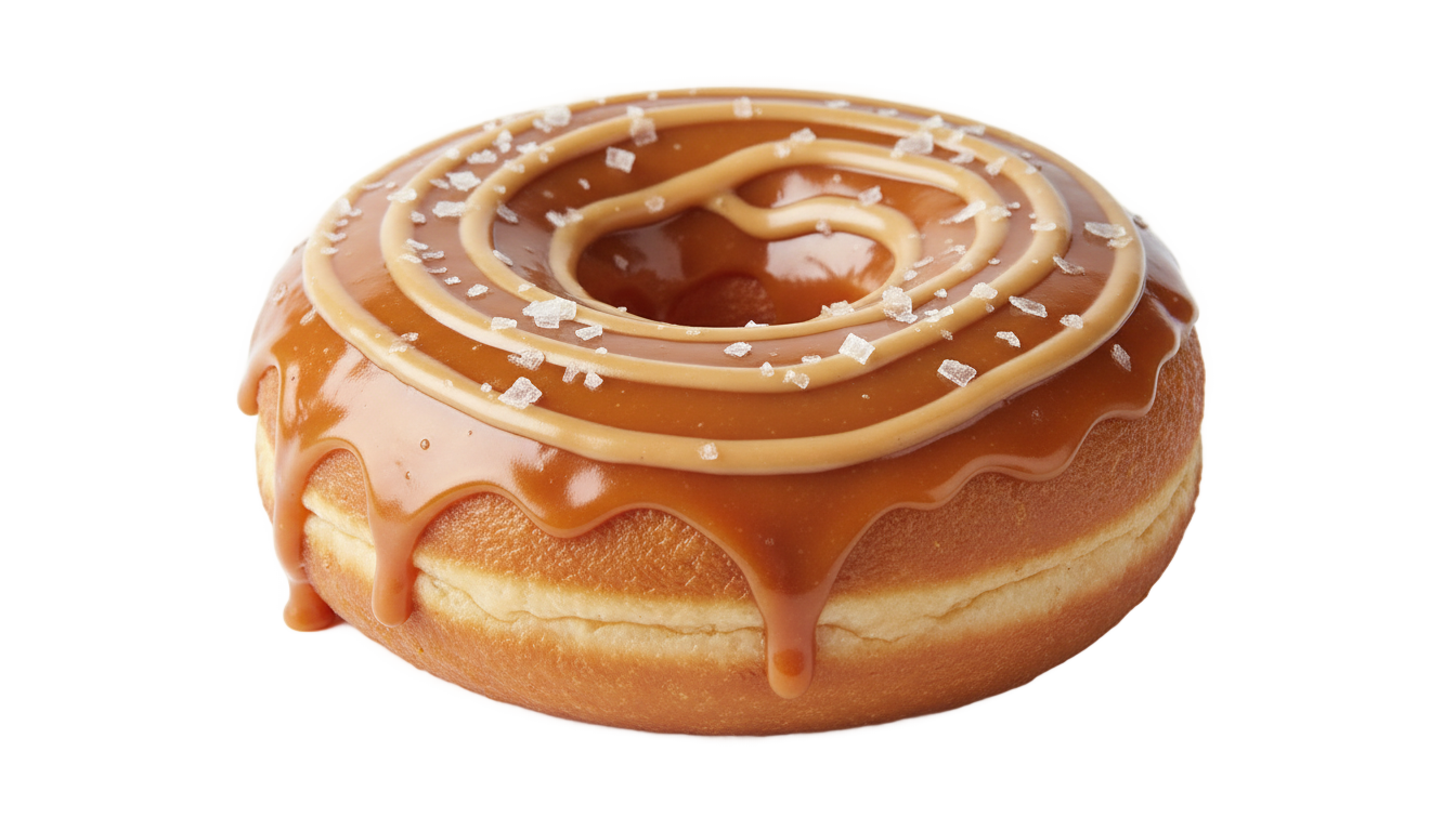 caramel donut png PNG transparent background