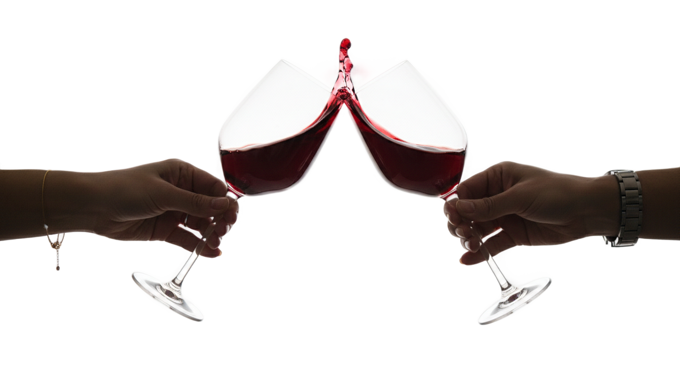 wine glass cheers png PNG transparent background