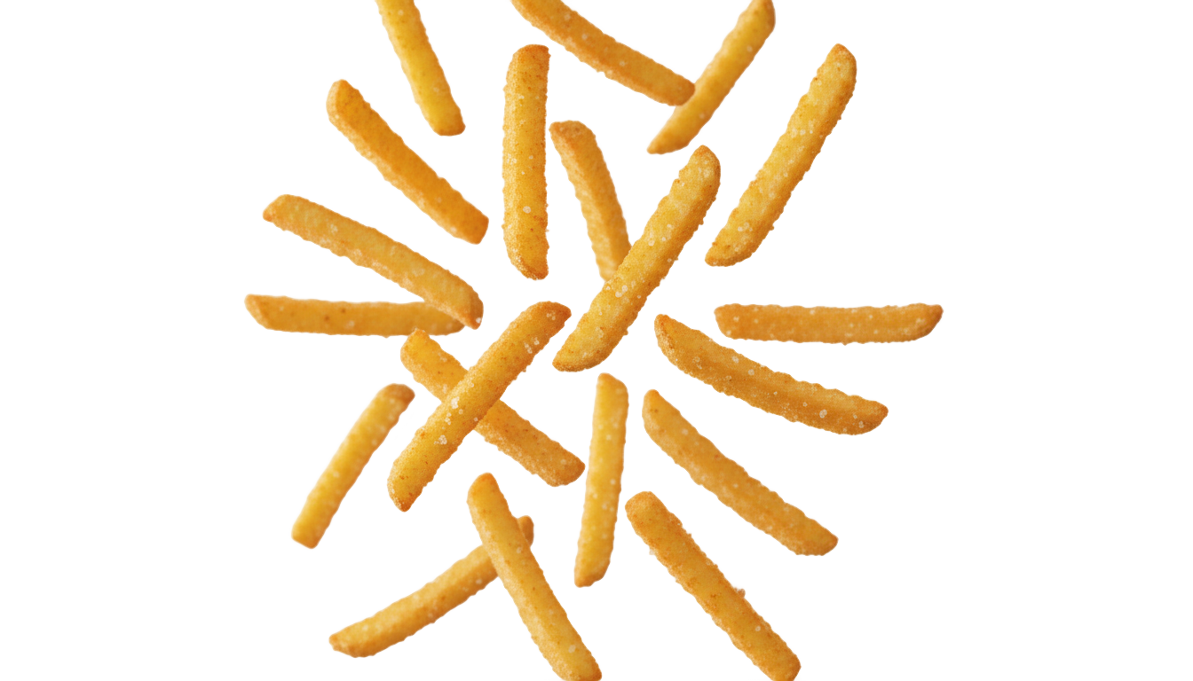 french fries falling png PNG transparent background