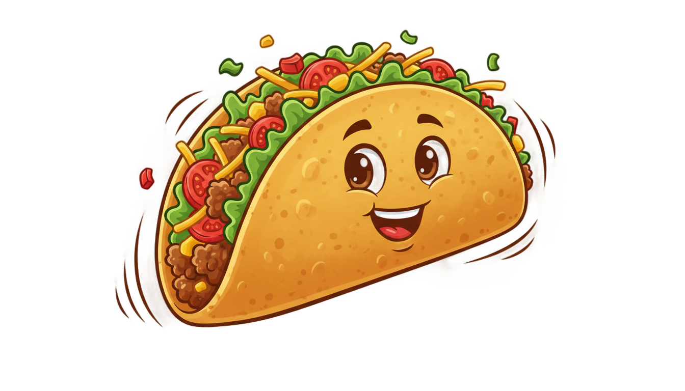 animated taco png PNG transparent background