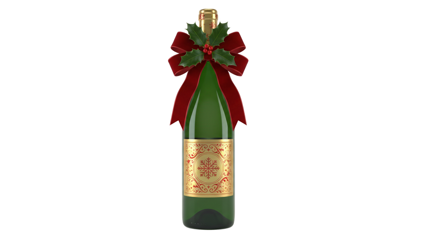 christmas wine png PNG transparent background