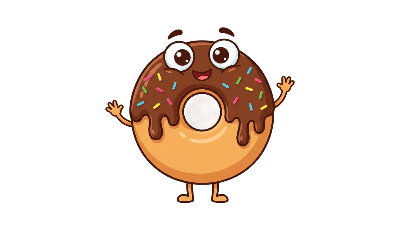 animated donut png PNG transparent background