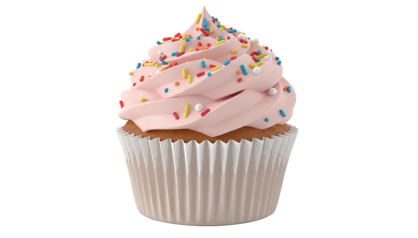 pink cupcake png PNG transparent background