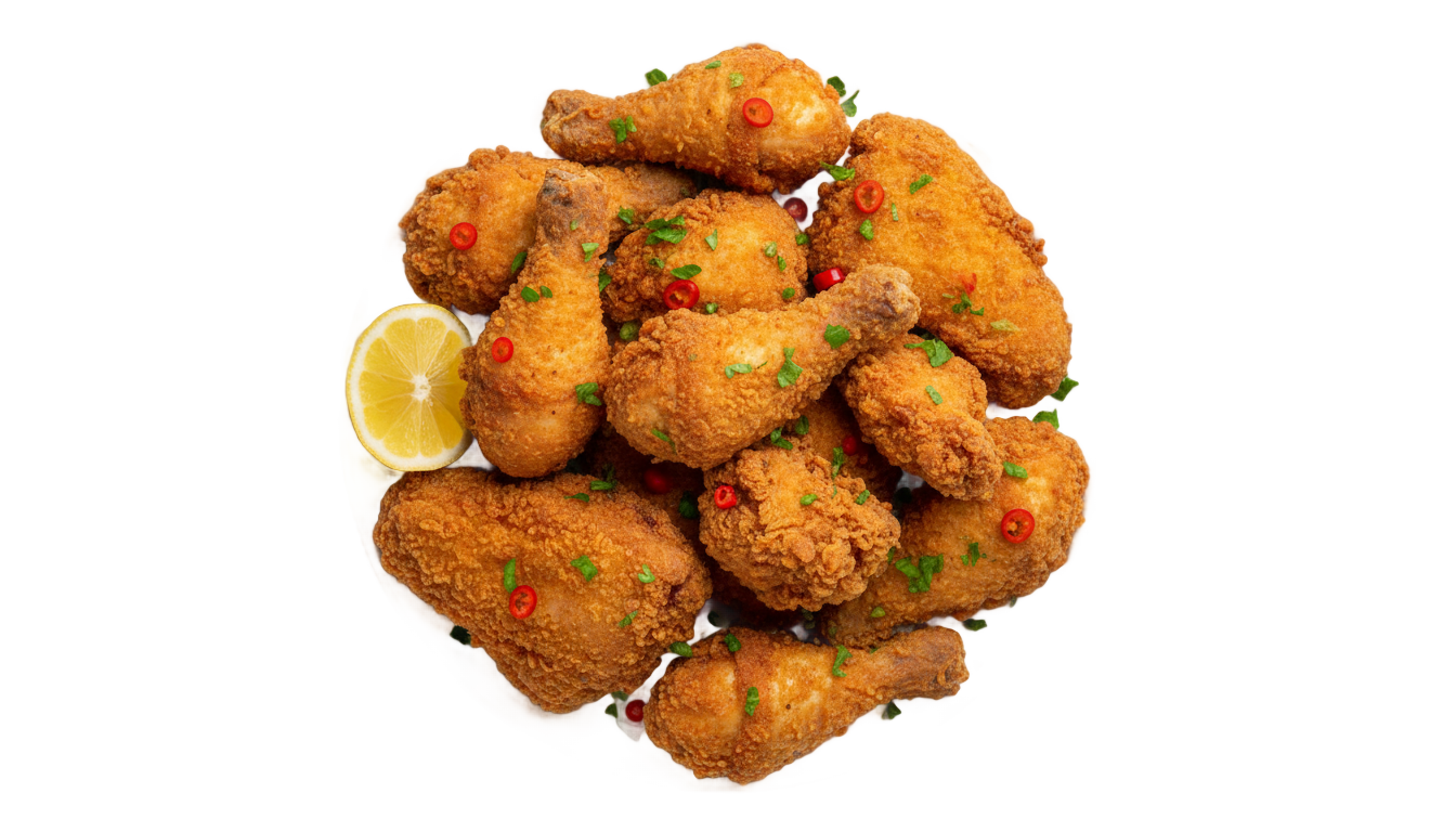 fried chicken plate png PNG transparent background