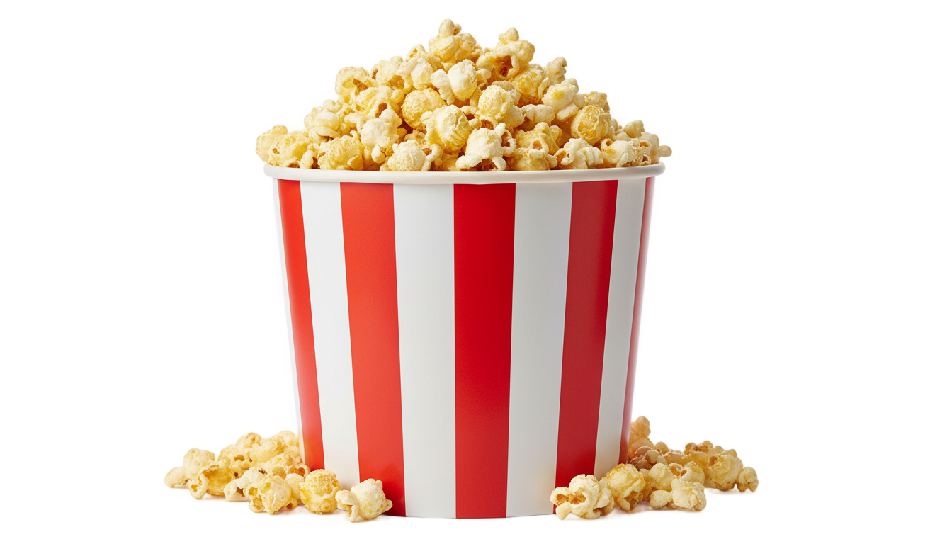 cinema popcorn png PNG transparent background