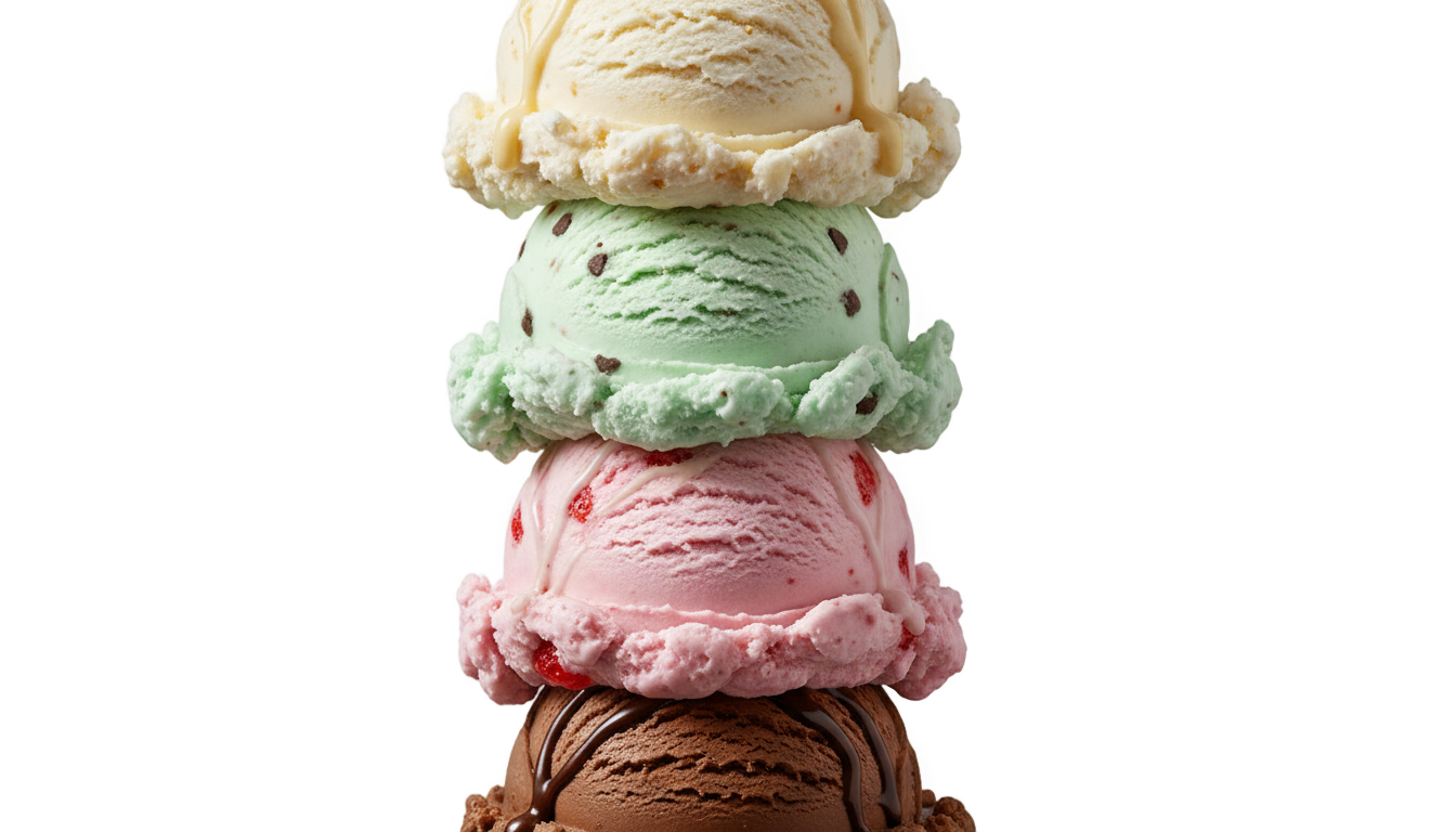ice cream flavours png PNG transparent background