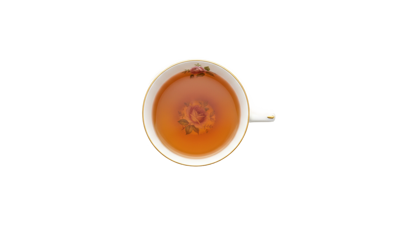 tea cup png top view PNG transparent background