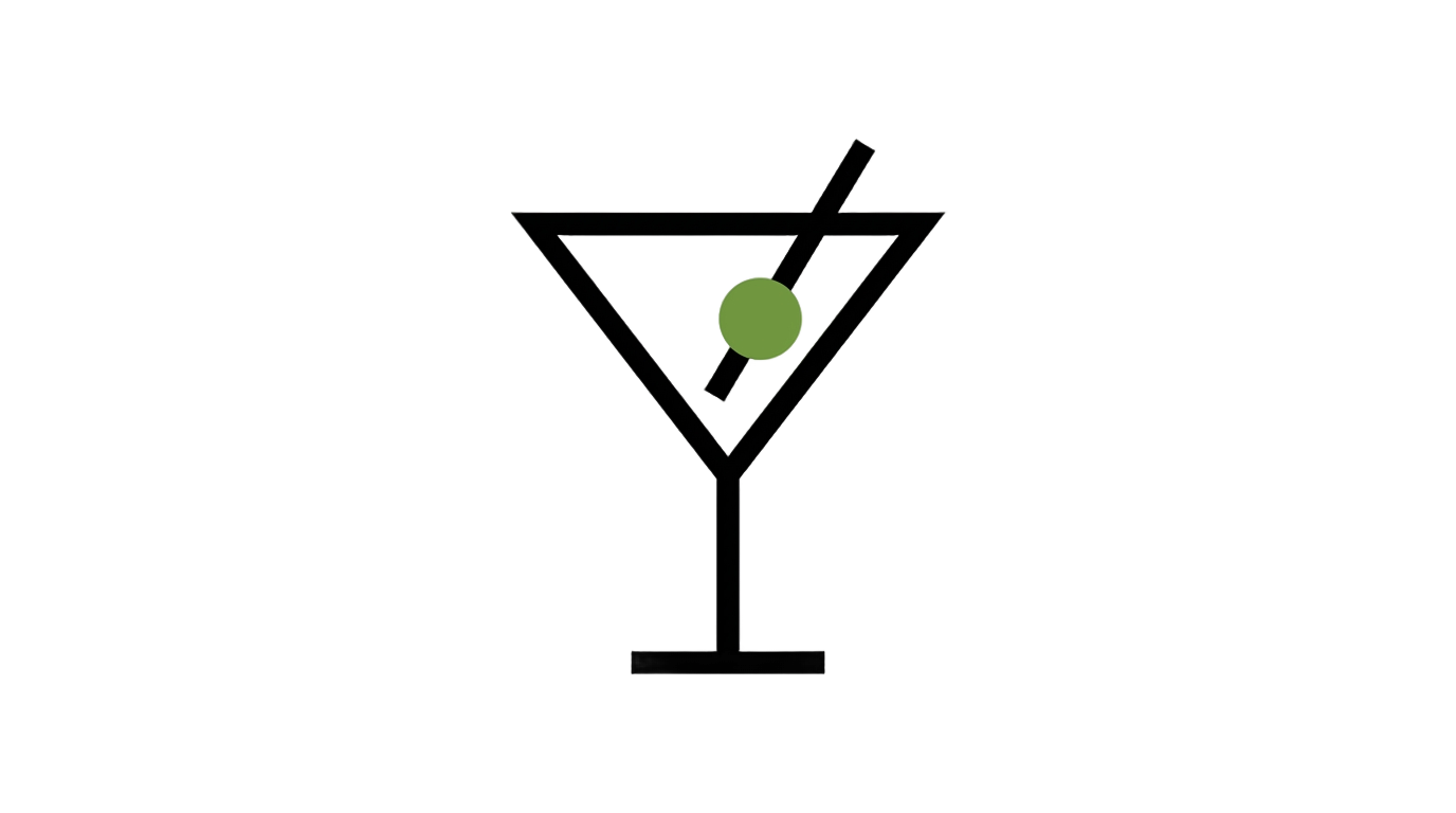 cocktail glass logo png PNG transparent background