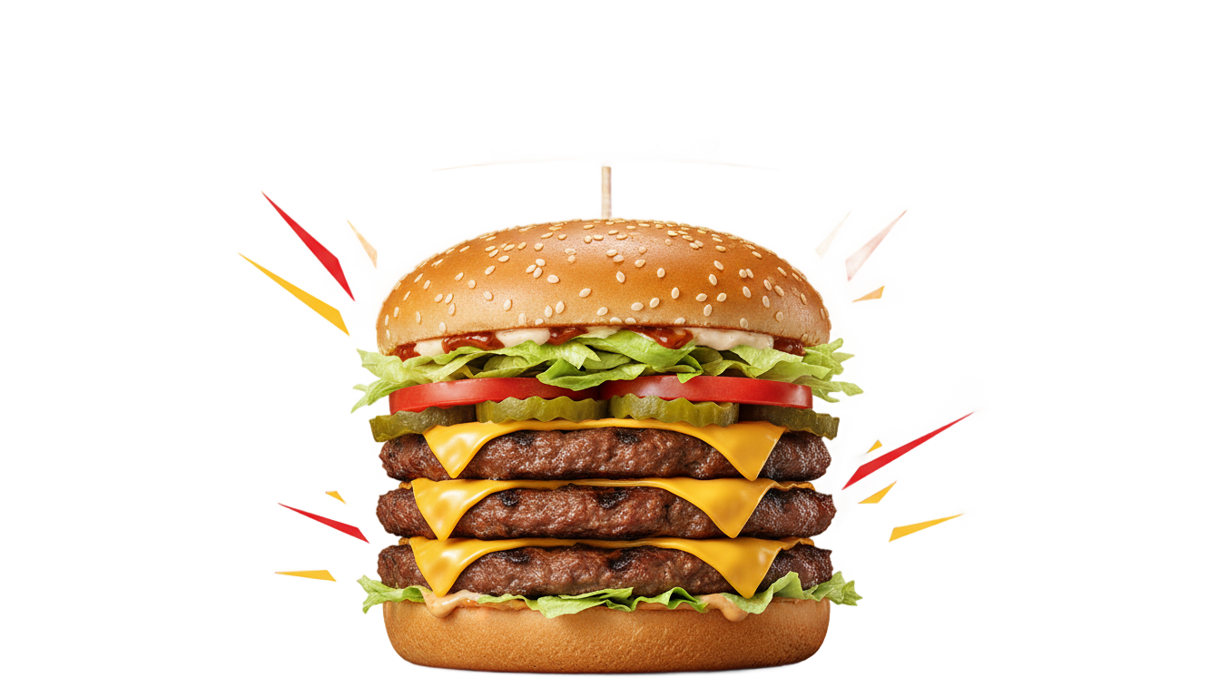 mrbeast burger png PNG transparent background