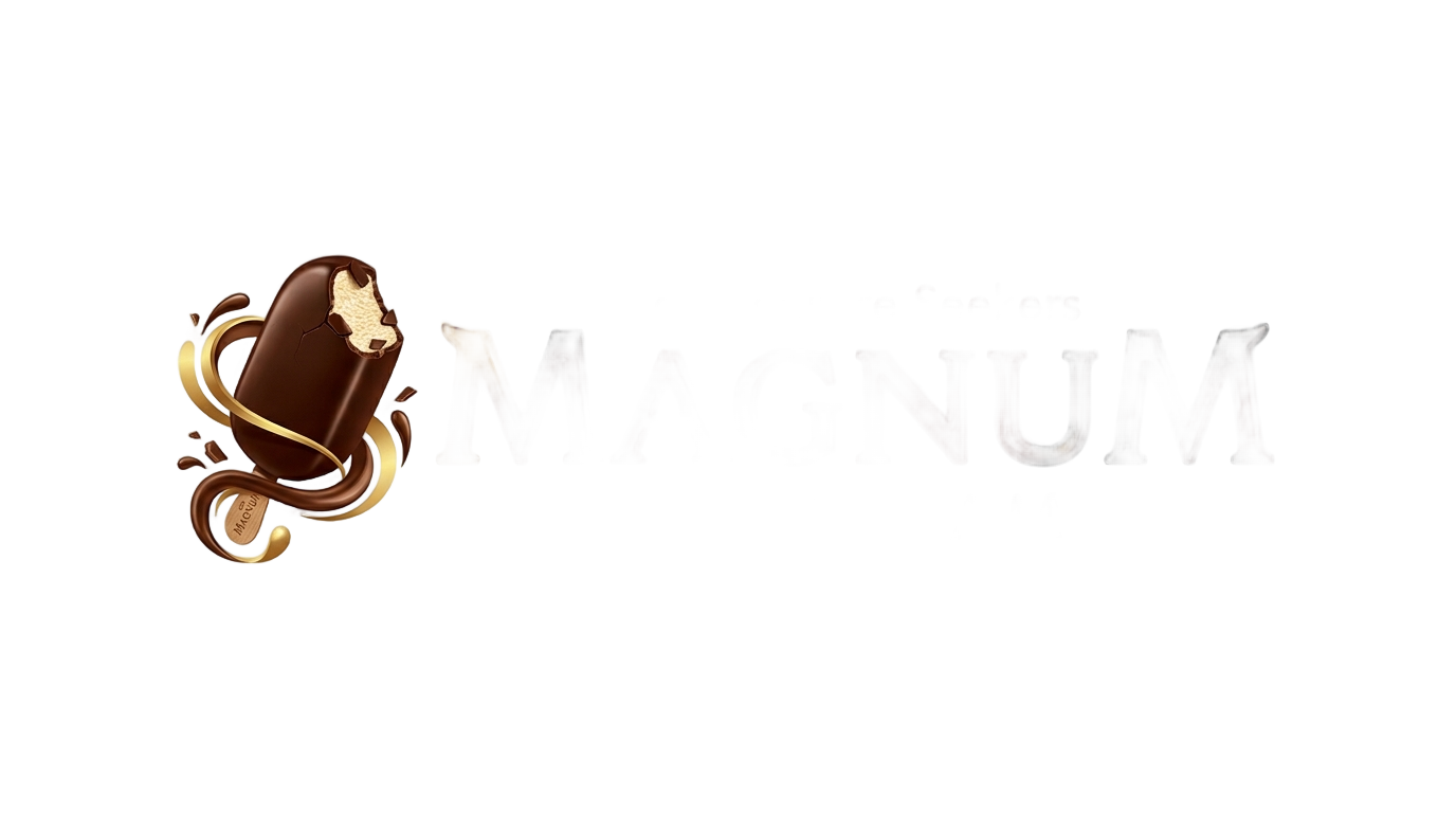 magnum ice cream company logo png PNG transparent background