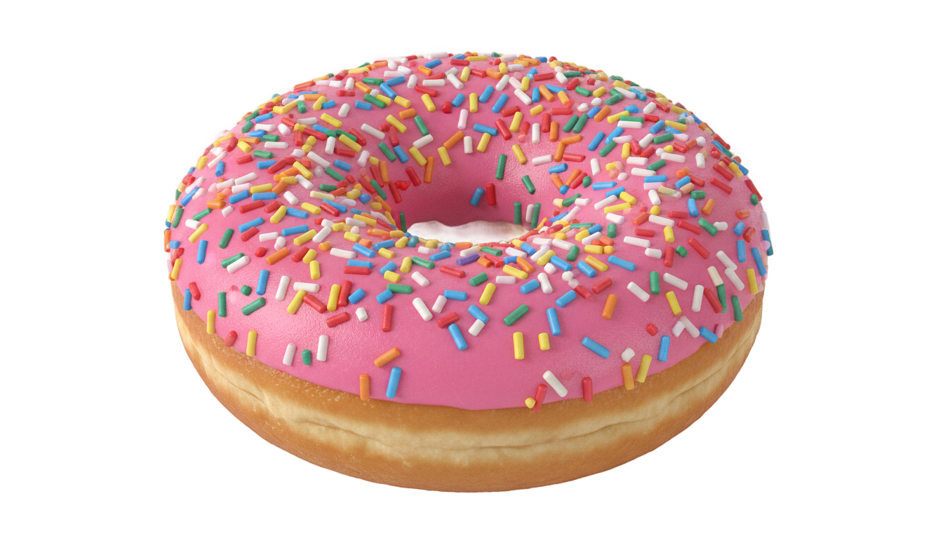 sprinkle donut png PNG transparent background