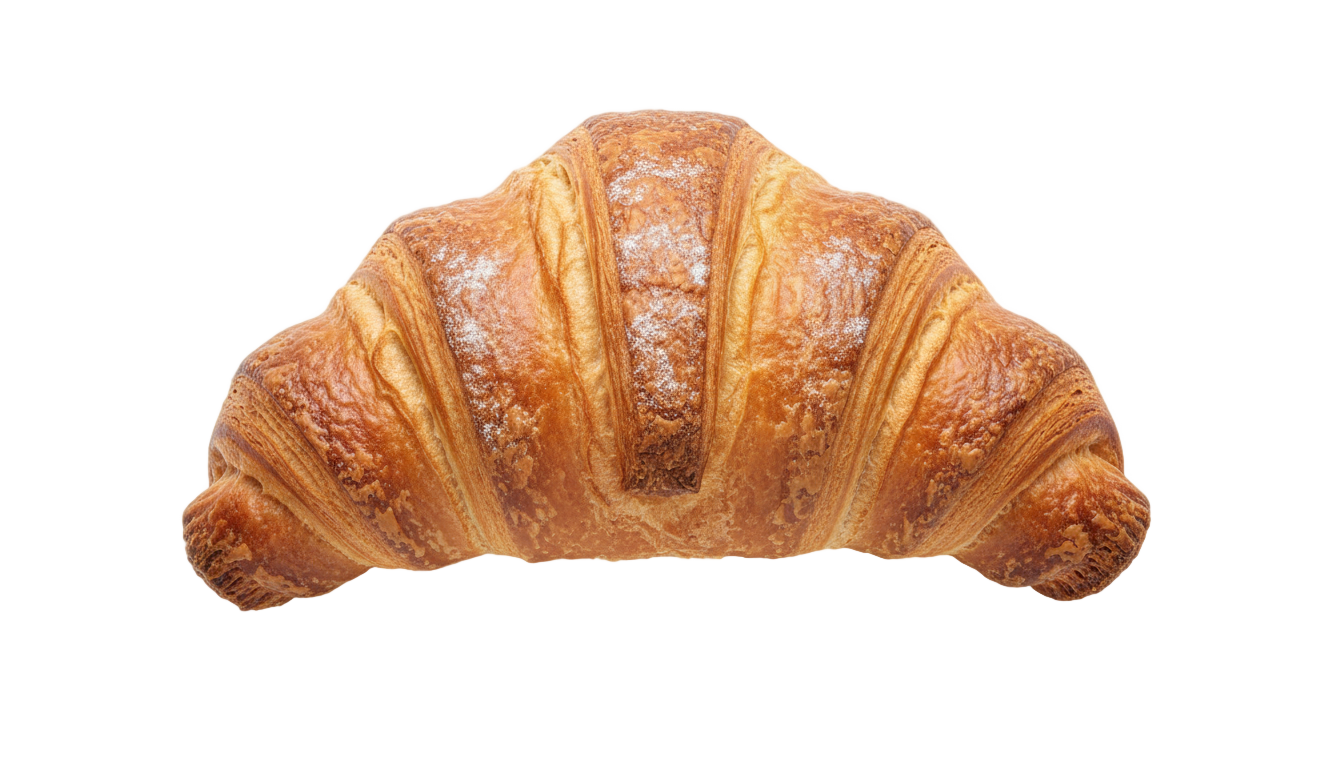 croissant top view png PNG transparent background