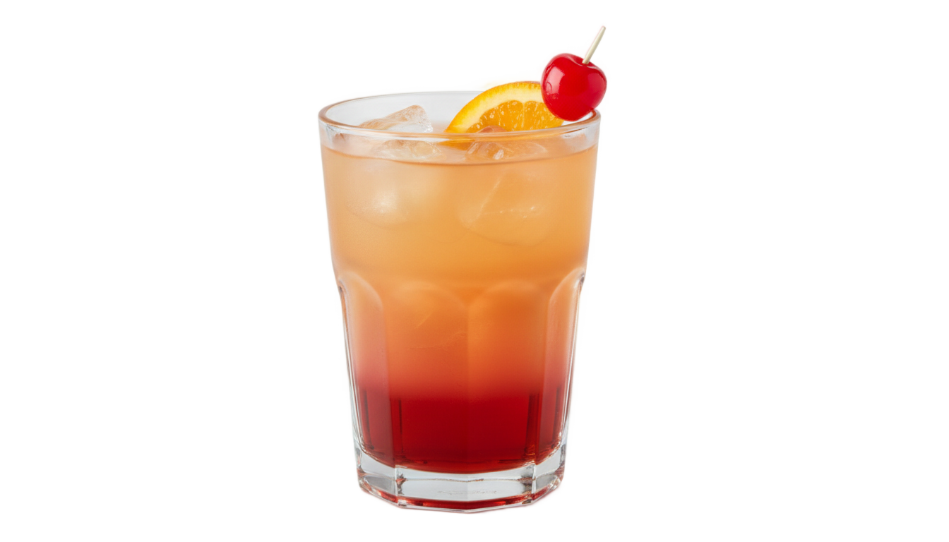 tequila sunrise cocktail png PNG transparent background
