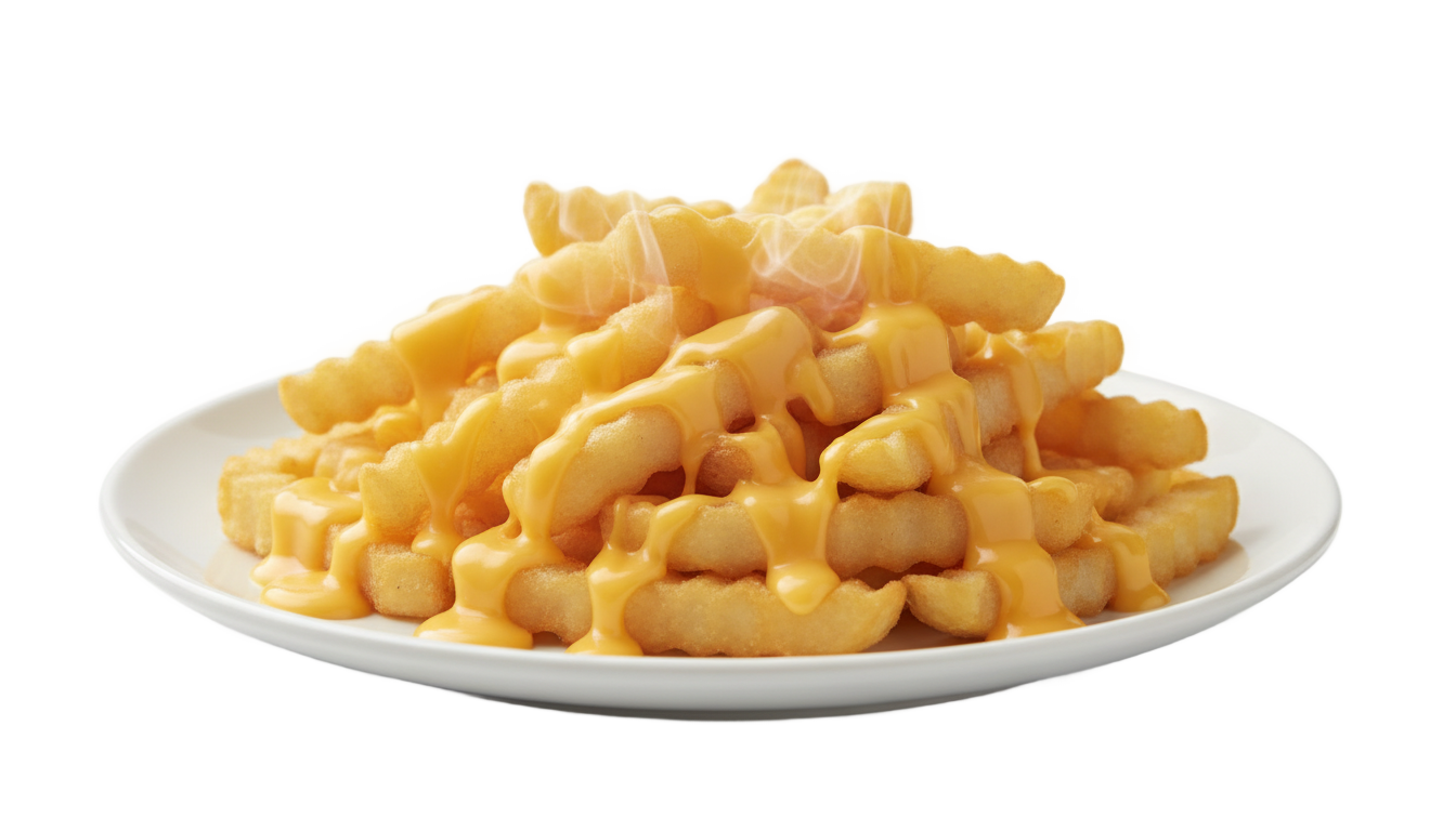 cheese french fries png PNG transparent background