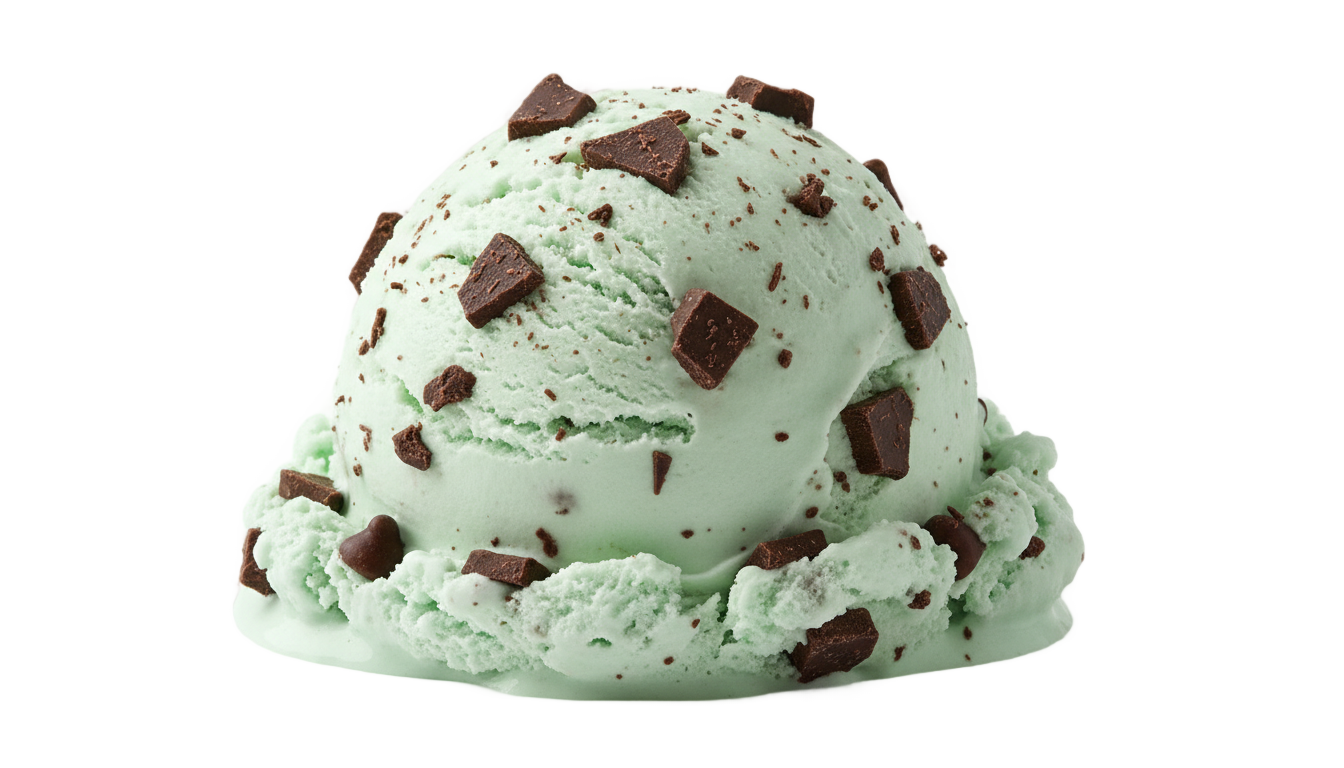 mint chocolate ice cream png PNG transparent background