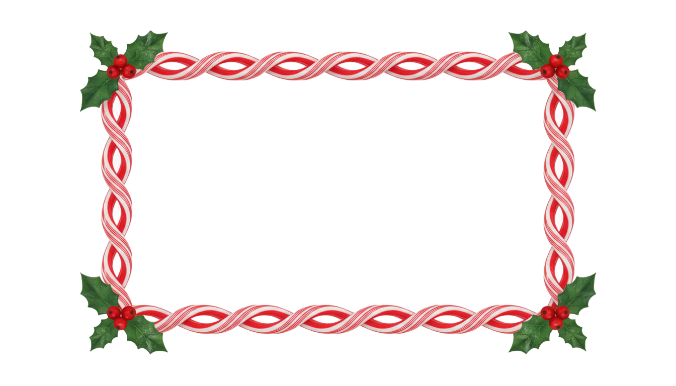 candy cane border png PNG transparent background
