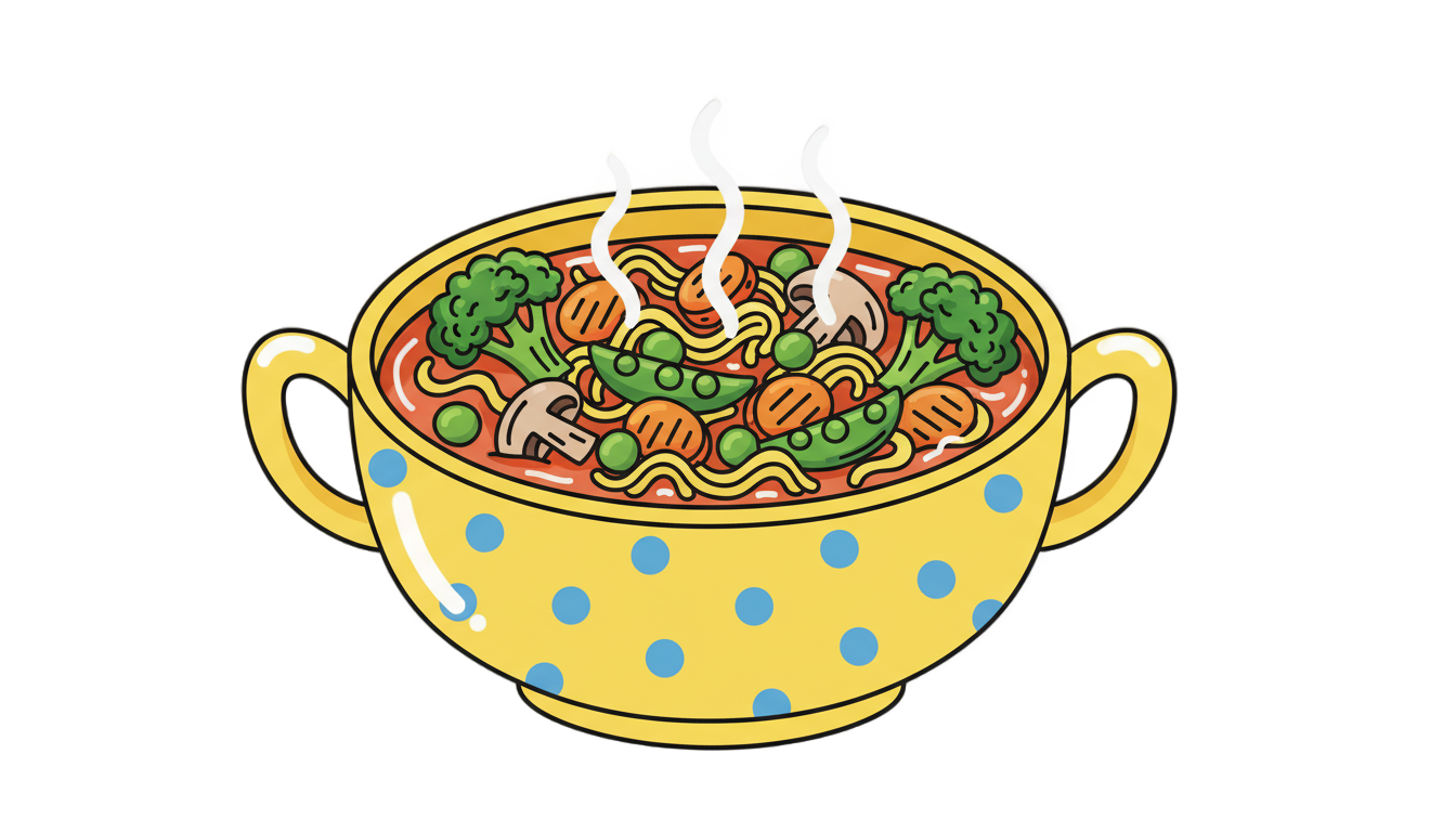 cartoon soup png PNG transparent background