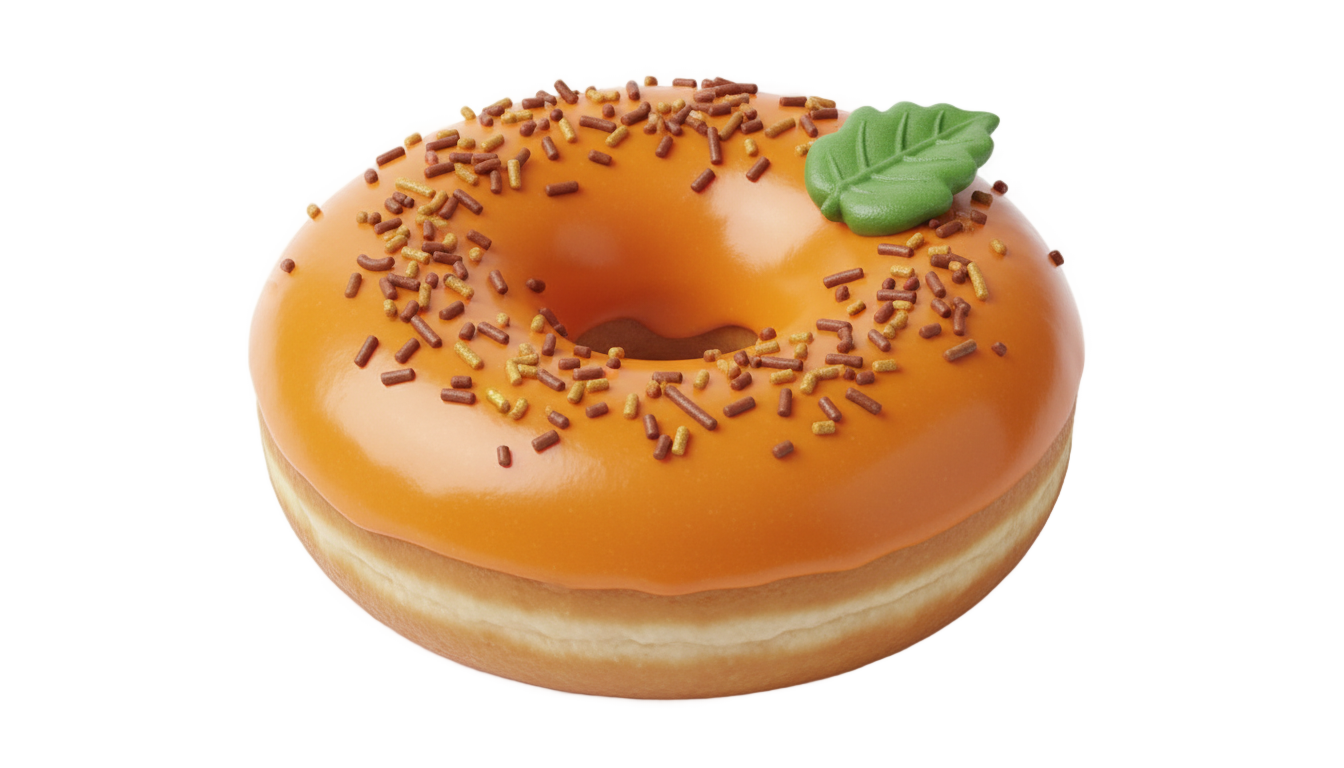 pumpkin donut png PNG transparent background