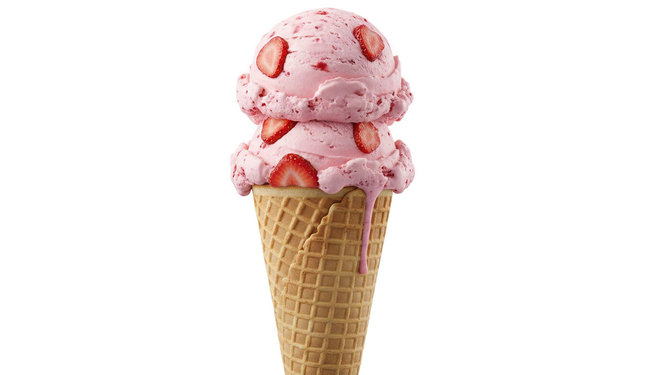 strawberry ice cream png PNG transparent background