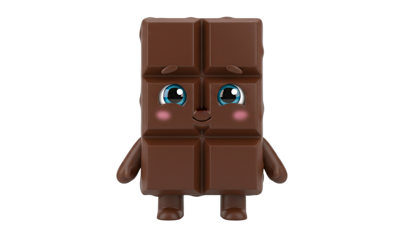 chocolate kawaii png PNG transparent background