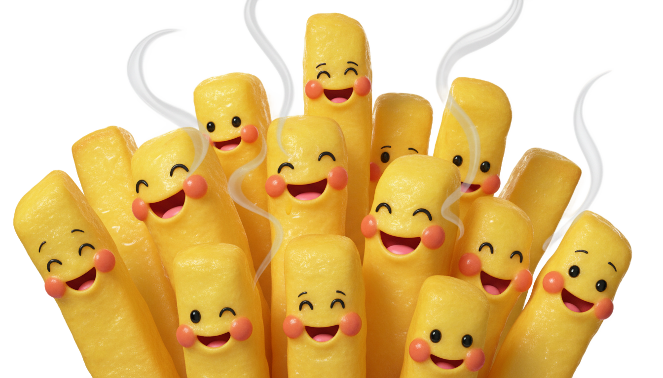 french fries cartoon png PNG transparent background