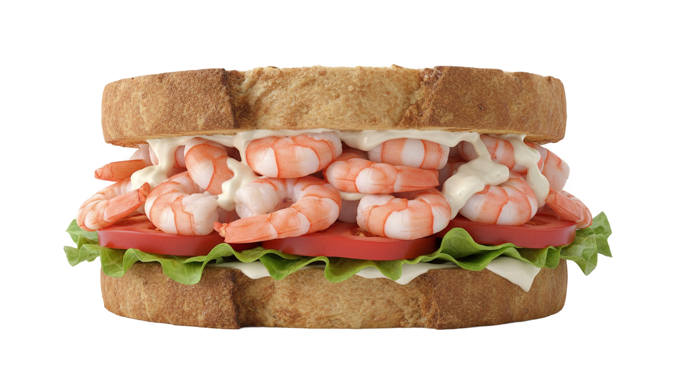 shrimp sandwich png PNG transparent background