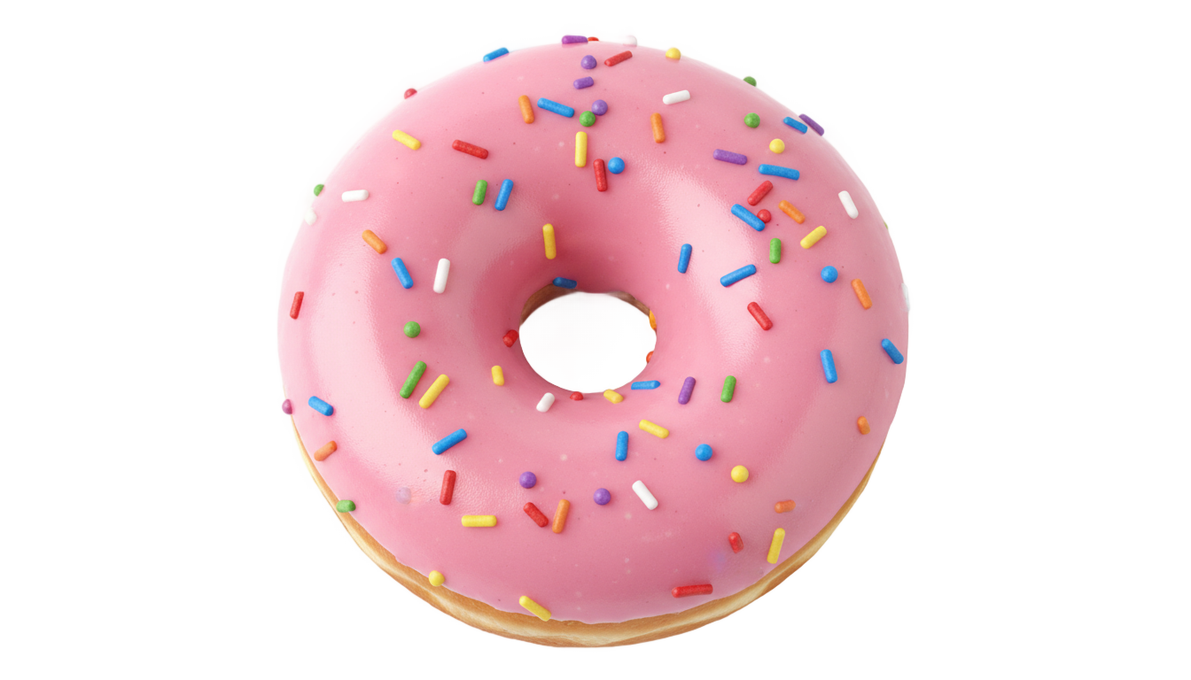 donut emoji png PNG transparent background
