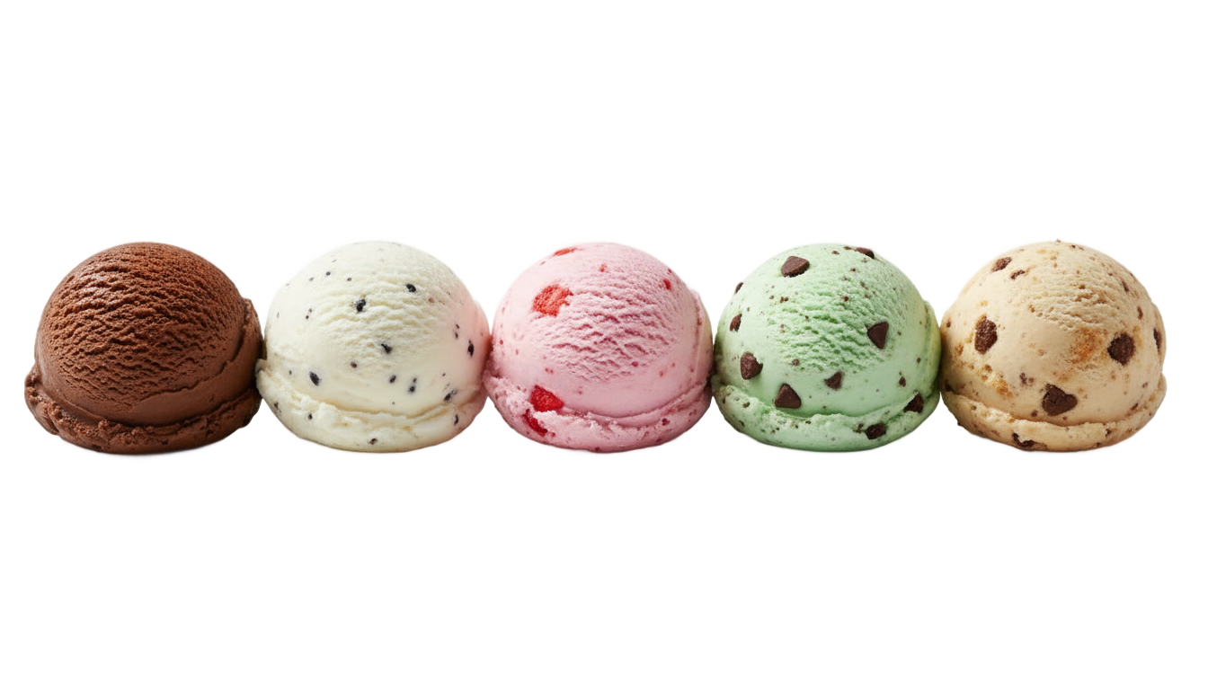ice cream flavors png PNG transparent background