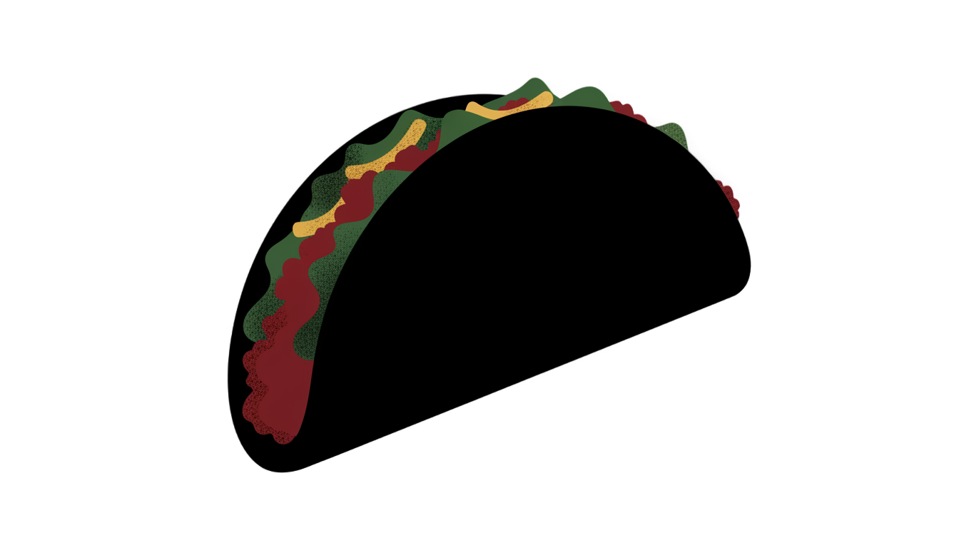 taco silhouette png PNG transparent background