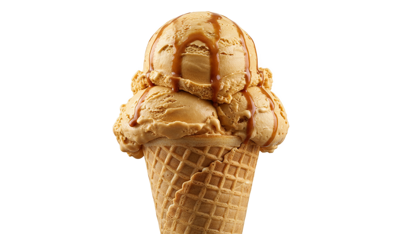 butterscotch ice cream png PNG transparent background