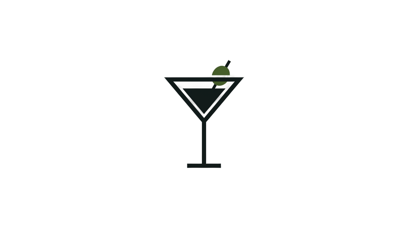 cocktail glass logo png PNG transparent background