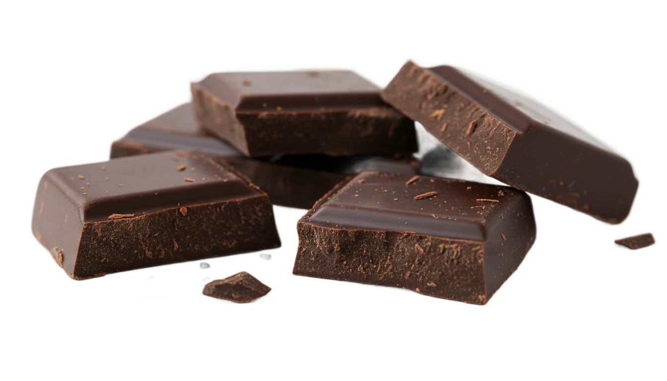 trozos de chocolate png PNG transparent background