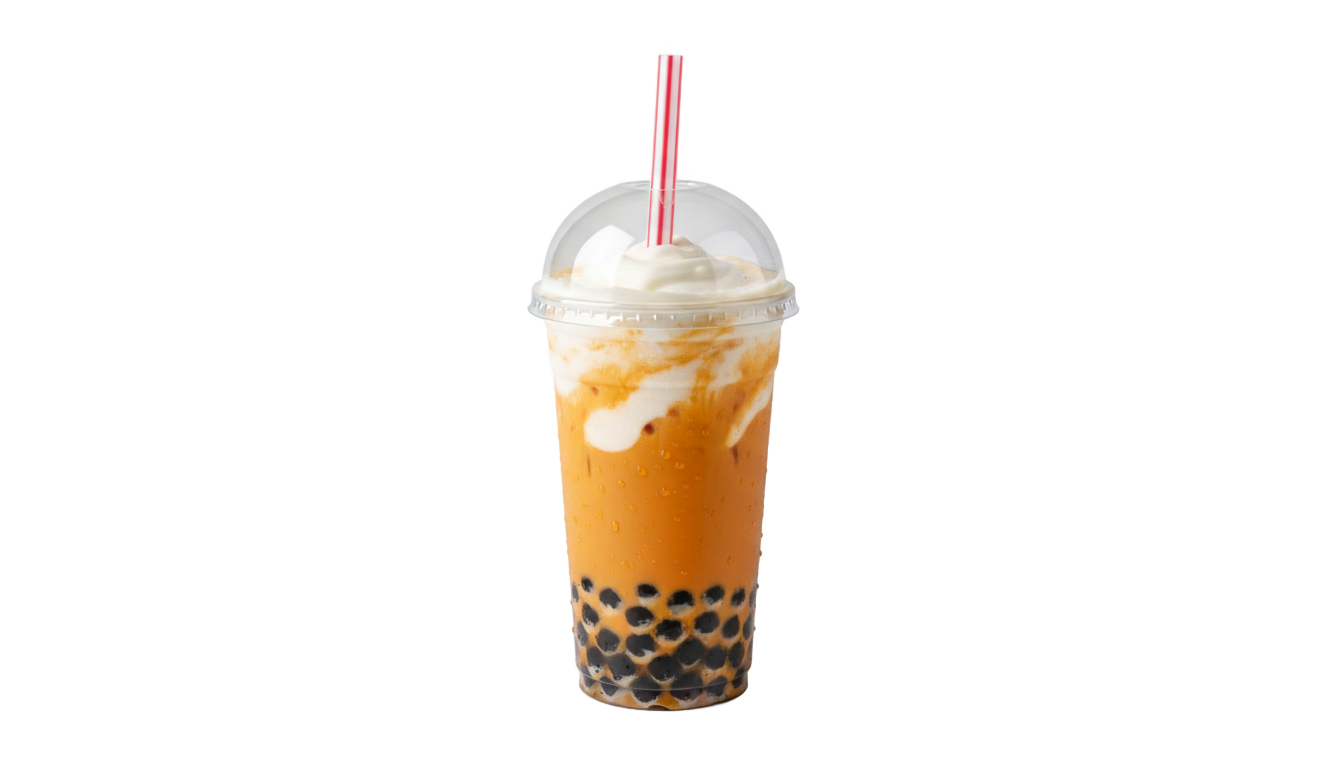 thai tea boba png PNG transparent background