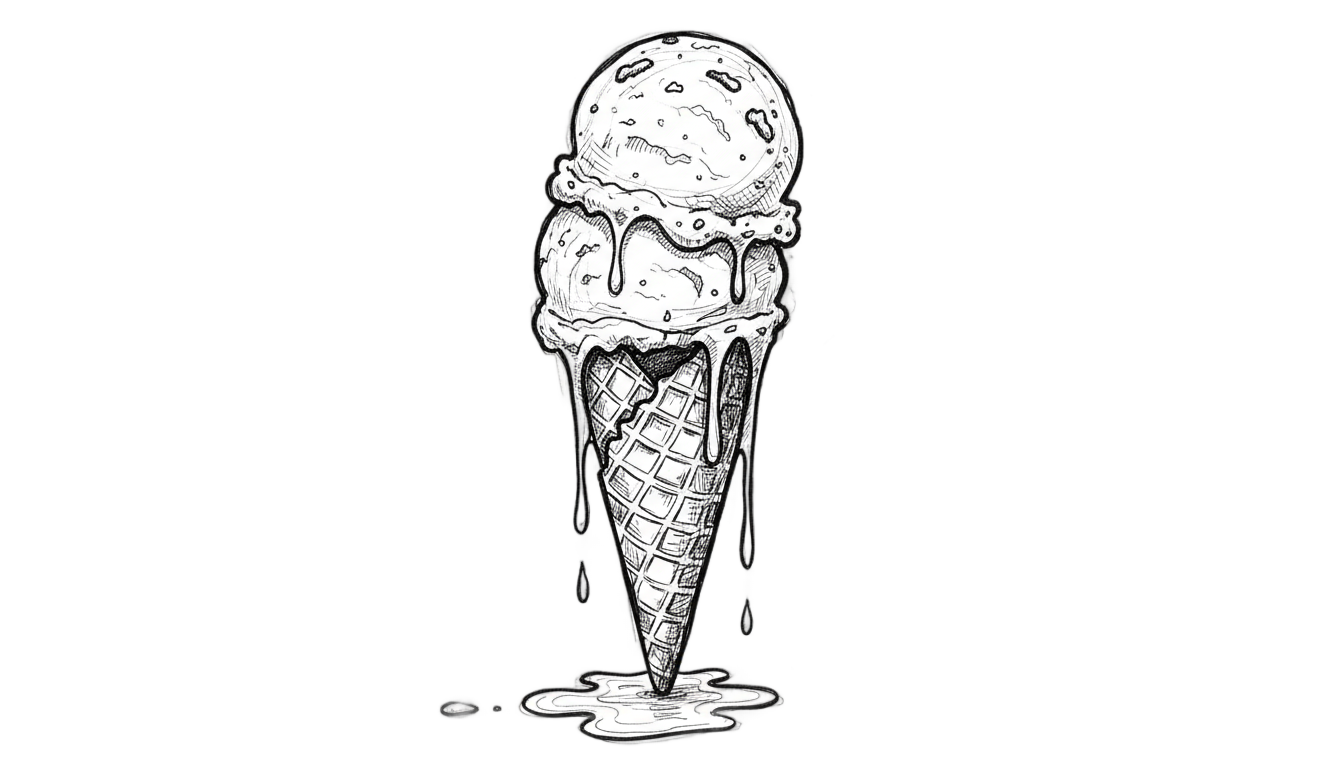 ice cream sketch png PNG transparent background