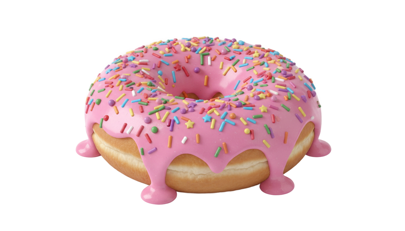 donut illustration png PNG transparent background