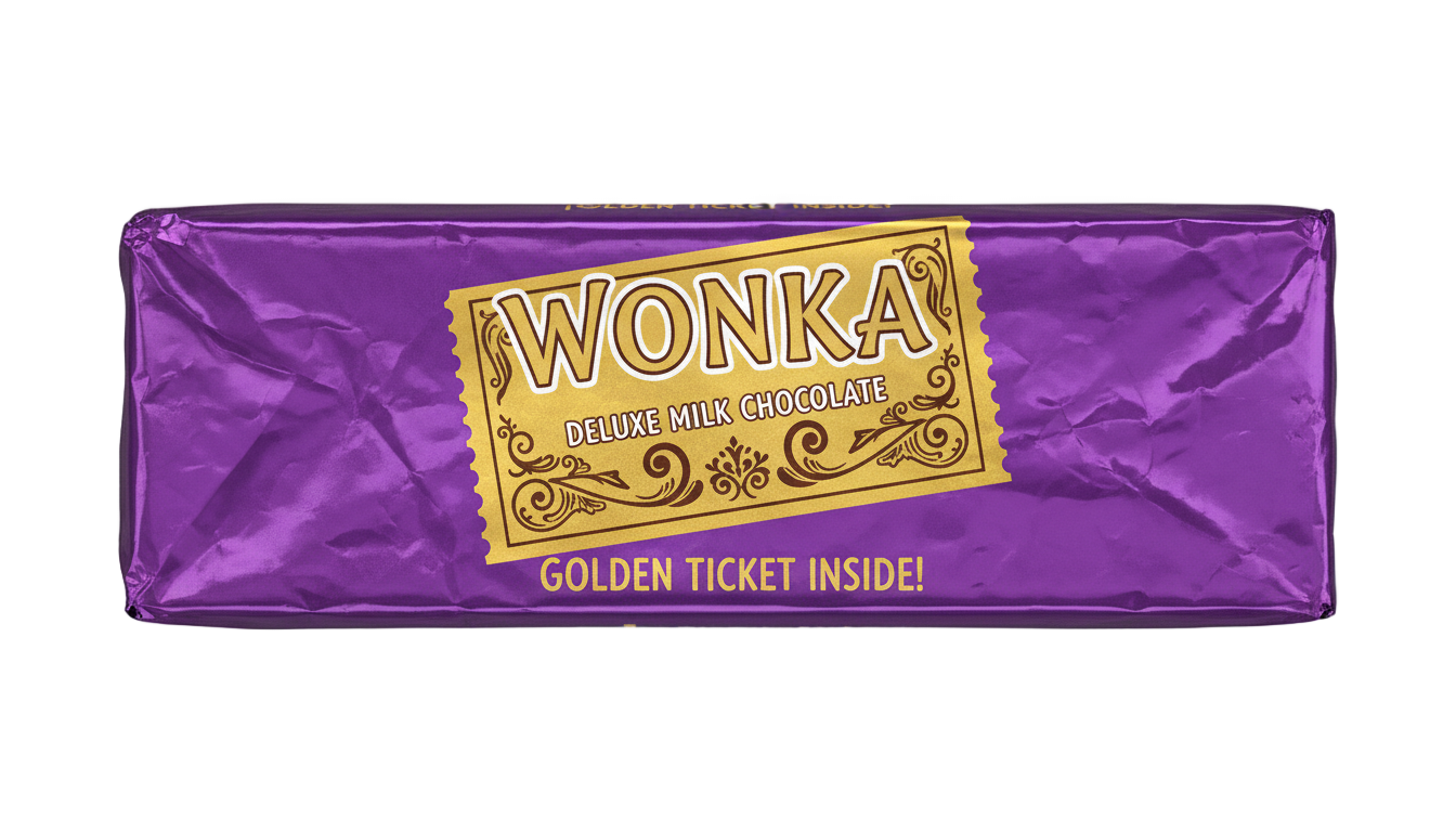 wonka chocolate bar png PNG transparent background