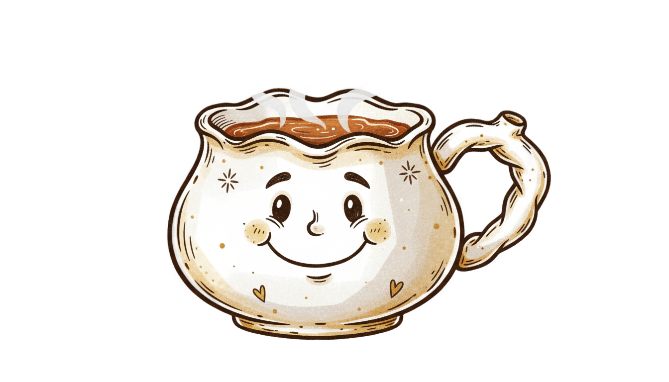 cartoon coffee cup png PNG transparent background